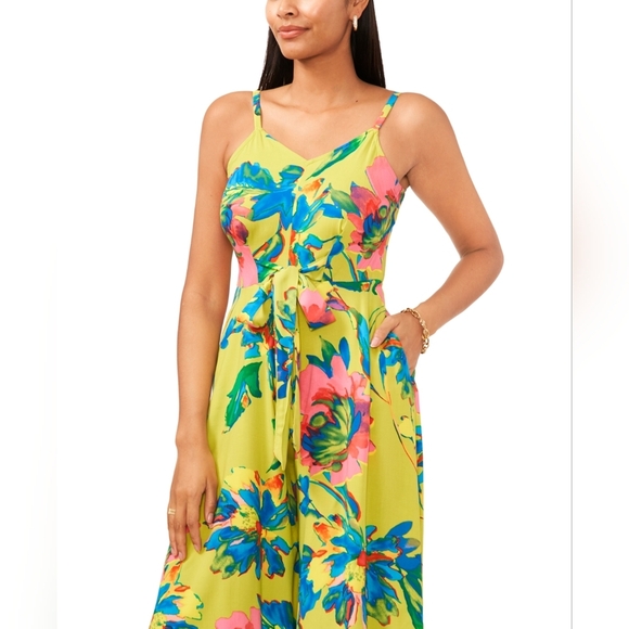 Ivy Street Funky Cropped Whimsy Jumpsuit Sleeveless Flowy Summer Dress Size 2X - Picture 11 of 13